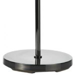 LUTHER 3 LIGHT FLOOR LAMP COMPLETE WITH CRYSTAL GLASS BLACK CHROME