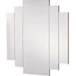 ODEON RECTANGLE STEPPED MIRROR 88 X 88CM