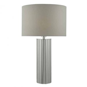 CASSANDRA TABLE LAMP POLISHED CHROME COMPLETE WITH SHADE