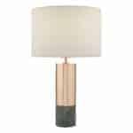 DIGBY COPPER TABLE LAMP & GREEN WITH SHADE