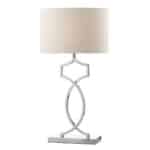 DONOVAN TABLE LAMP POLISHED CHROME COMPLETE WITH SHADE