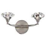 LUTHER DOUBLE WALL LIGHT SATIN CHROME