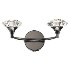 LUTHER DOUBLE WALL LIGHT BLACK CHROME