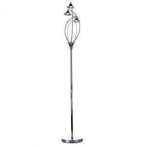 LUTHER 3 LIGHT FLOOR LAMP POLISHED CHROME
