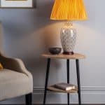 Vigo Side Table With Shelf Oak Style Effect