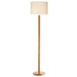 AVENUE FLOOR LAMP LT WOOD COMPLETE WITH SHADE AVE1643