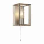 HEATON 2LT CEILING LIGHT, BRUSHED SILVER GOLD FINISH