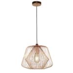 BELL CAGE 1LT CAGE PENDANT – SHINY COPPER