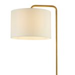 HANGMAN GOLD FLOOR LAMP WITH WHITE MARBLE BASE