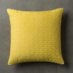 Scandi Yellow Quilted Cushion