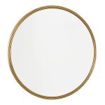 Tiya Round Mirror With Gold Detail