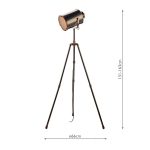 Jake Task Floor Lamp Antique Silver And Copper