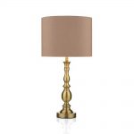 Madrid Table Lamp Antique Brass with Shade