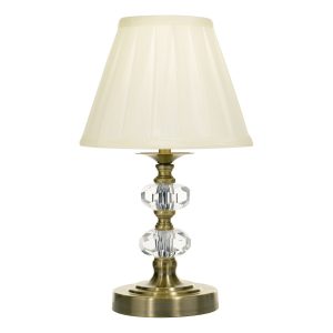 Hazel Antique Brass Touch Table Lamp