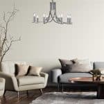 ASCONA 8LT PENDANT – SATIN SILVER WITH CLEAR GLASS SCONCES