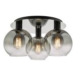 Lycia Black 3 Light Flush