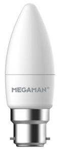 Megaman LED Candle 4.9w B22 Warm White