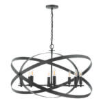 Nitya 8 Light Matt Black Pendant