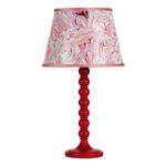 Spool Red Gloss Table Lamp