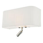 Ronda 3 Light Wall Light Ivory With LED Reading Light