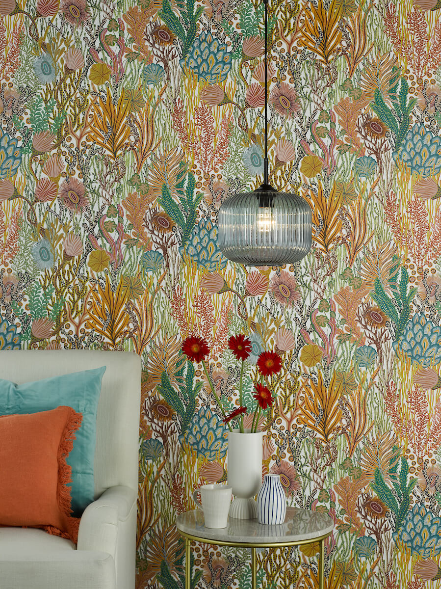 Demarius Single Ribbed Glass Pendant - Image 3