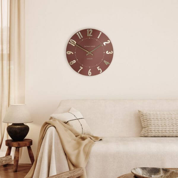 Mulberry 12 Inch Wall Clock Auburn