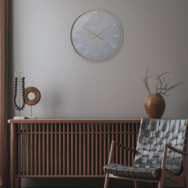 Nordic 21 Inch Wall Clock Cement