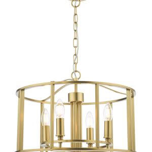 Myka 4 Light Pendant Brushed Bronze