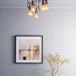 Alzbet 5 Light Semi-Flush Antique Brass